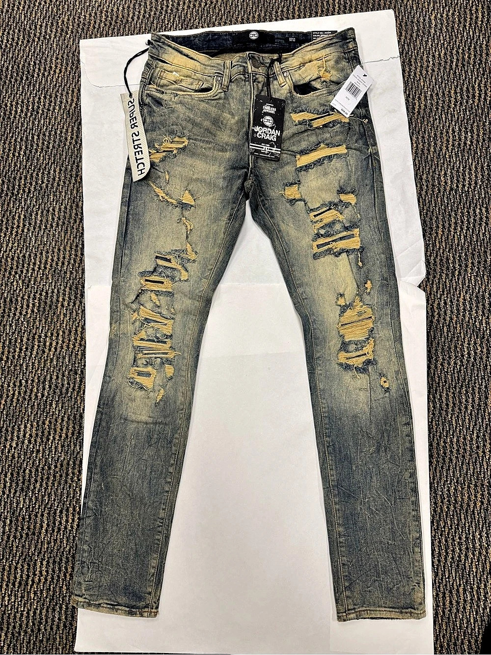 Jordan Craig Sean Rip & Repair Jeans Skinny Jeans Waist 32